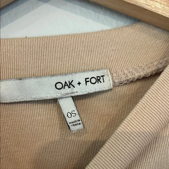 Beige Oak & Fort Long Sleeve Crop Top - Picture 2 of 3